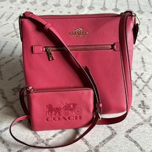 Coach Cross Body Purse w/ Coin Purse